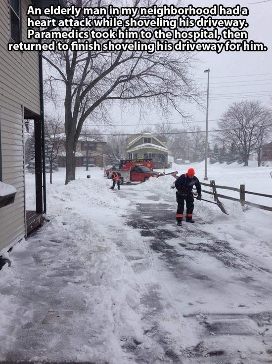 Snow Shoveling Paramedics