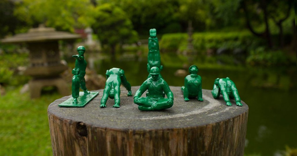 Green Army Men Doing Yoga? Yep, It’s a Thing.